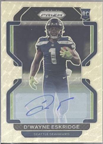D'Wayne Eskridge [Autograph Gold Vinyl Prizm] #349