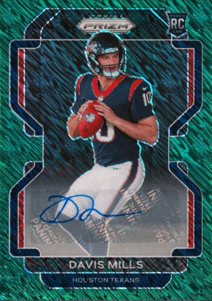 Davis Mills [Autograph Green Shimmer] #352
