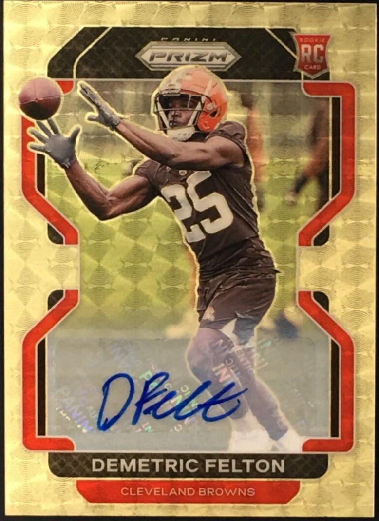 Demetric Felton [Autograph Gold Vinyl Prizm] #411