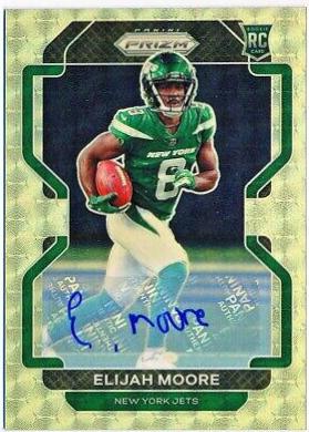 Elijah Moore [Autograph Gold Vinyl Prizm] #346