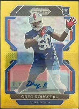 Greg Rousseau [Autograph Gold Prizm] #434
