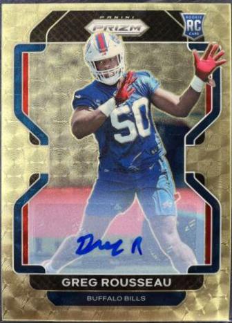 Greg Rousseau [Autograph Gold Vinyl Prizm] #434