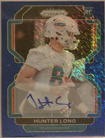 Hunter Long [Autograph Blue Shimmer] #414