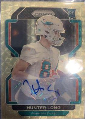 Hunter Long [Autograph Gold Vinyl Prizm] #414