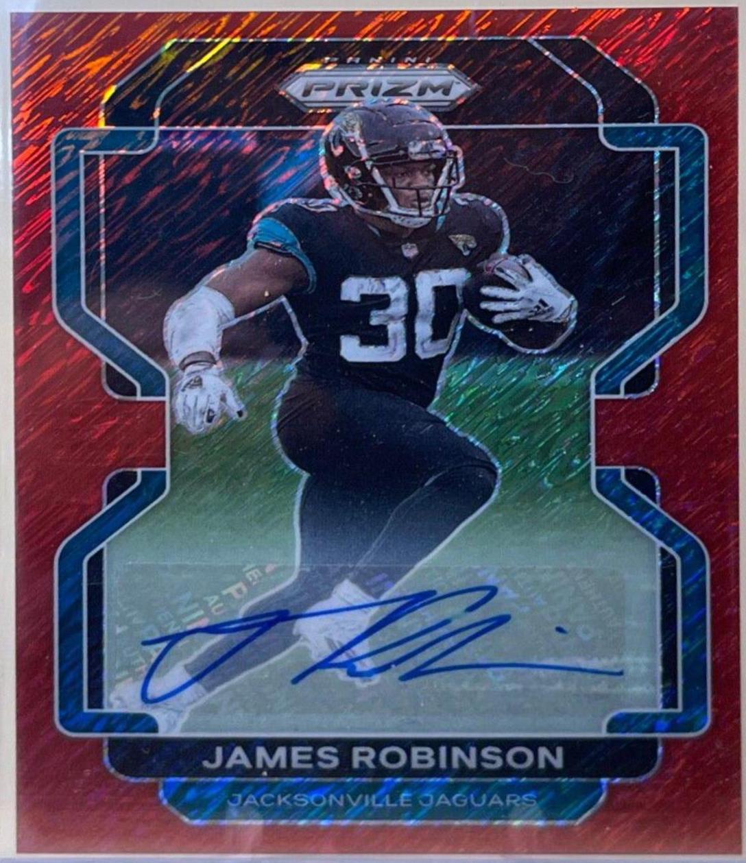 James Robinson [Autographs Red Shimmer] #14