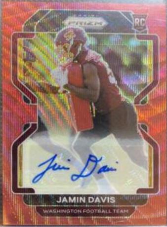 Jamin Davis [Autograph Red Wave Prizm] #383