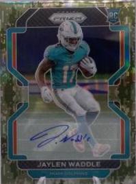 Jaylen Waddle [Autograph Camo Prizm] #338