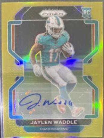Jaylen Waddle [Autograph Gold Prizm] #338