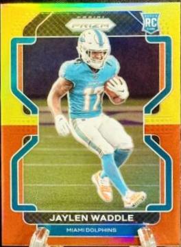 Jaylen Waddle [Yellow Red Prizm] #338