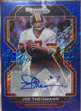 Joe Theismann [Autographs Blue Shimmer] #217