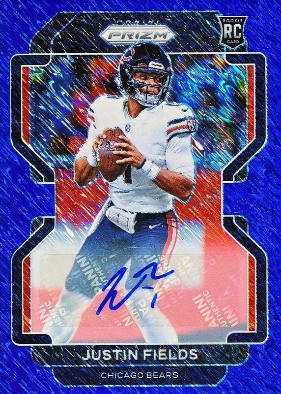 Justin Fields [Autograph Blue Shimmer] #334