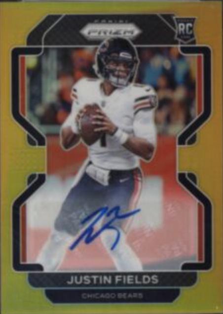 Justin Fields [Autograph Gold Prizm] #334