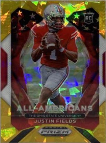 Justin Fields [Gold Prizm] #334