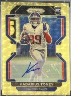 Kadarius Toney [Autograph Gold Vinyl Prizm] #342