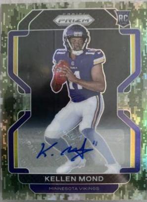 Kellen Mond [Autograph Camo Prizm] #351