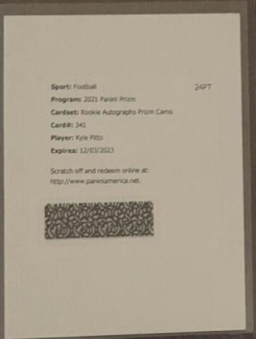 Kyle Pitts [Autograph Camo Prizm] #341