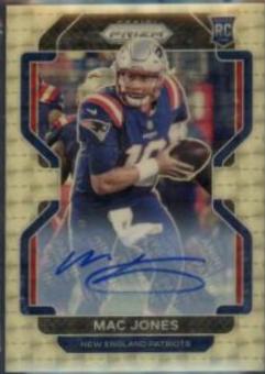 Mac Jones [Autograph Gold Vinyl Prizm] #336