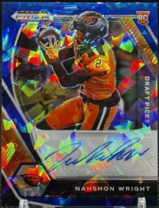 Nahshon Wright [Autograph Blue Shimmer] #438
