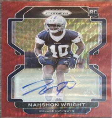 Nahshon Wright [Autograph Red Wave Prizm] #438