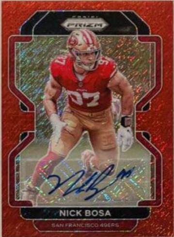 Nick Bosa [Autographs Red Shimmer] #58