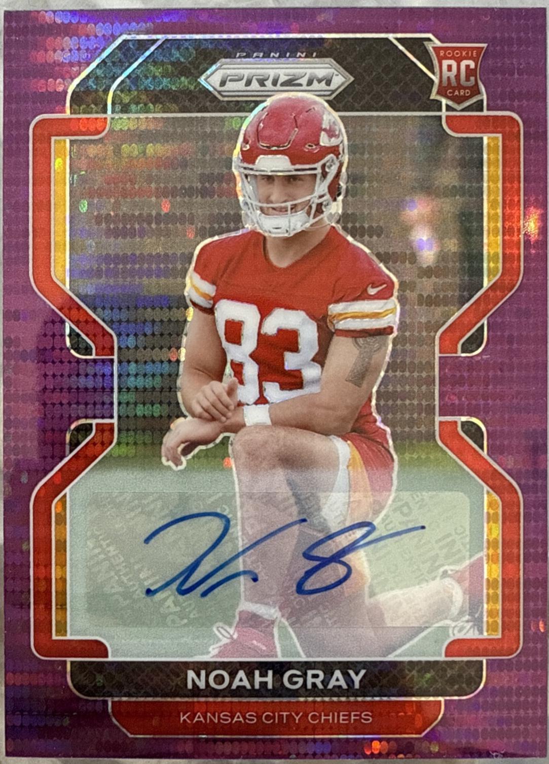 Noah Gray [Autograph Purple Pulsar Prizm] #418