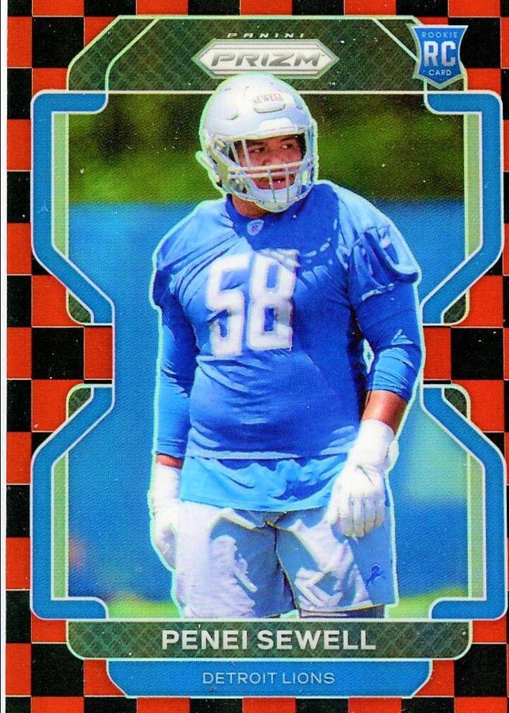 Penei Sewell [Black and Red Checker Prizm] #429