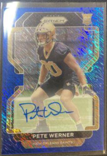 Pete Werner [Autograph Blue Shimmer] #391