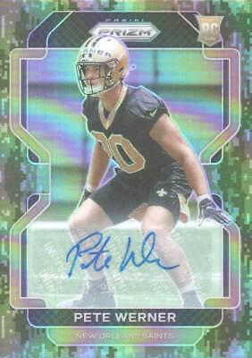 Pete Werner [Autograph Camo Prizm] #391