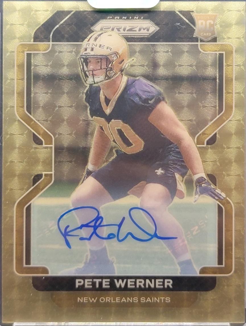 Pete Werner [Autograph Gold Vinyl Prizm] #391