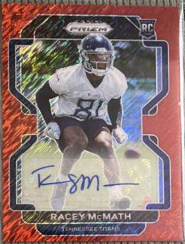 Racey McMath [Autograph Red Shimmer] #409