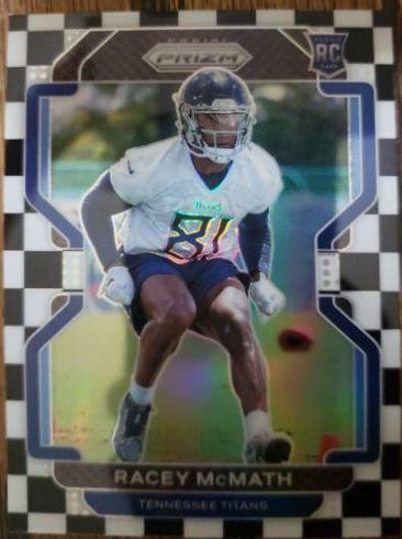 Racey McMath [Black and White Checker Prizm] #409