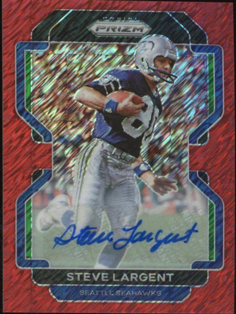 Steve Largent [Autographs Red Shimmer] #51