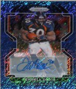 Terrell Davis [Autographs Blue Shimmer] #206