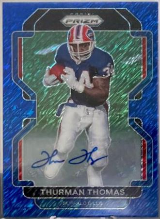 Thurman Thomas [Autographs Blue Shimmer] #123