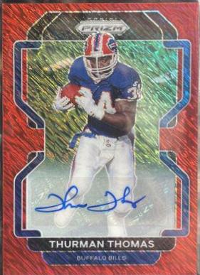 Thurman Thomas [Autographs Red Shimmer] #123