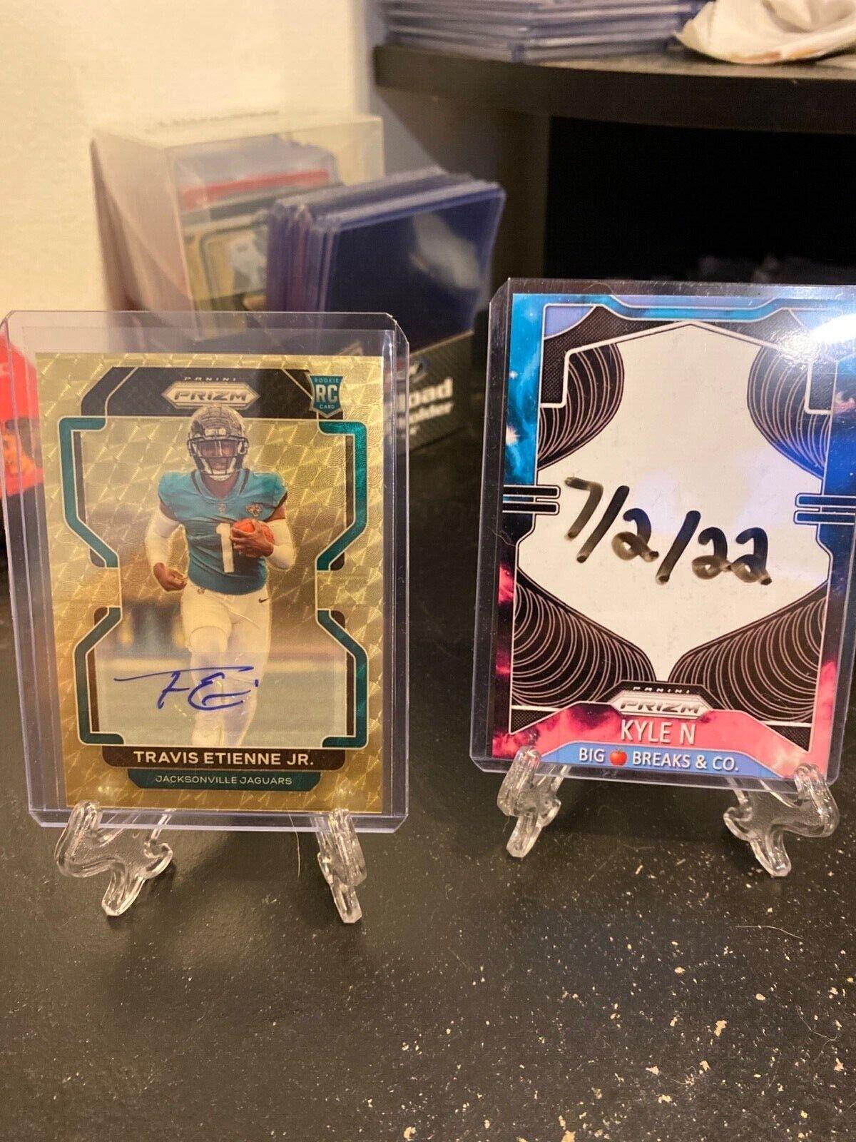 Travis Etienne Jr. [Autograph Gold Vinyl Prizm] #344