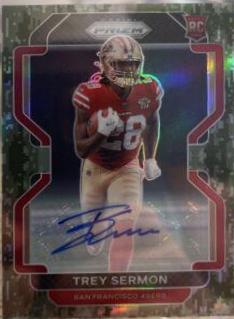 Trey Sermon [Autograph Camo Prizm] #354