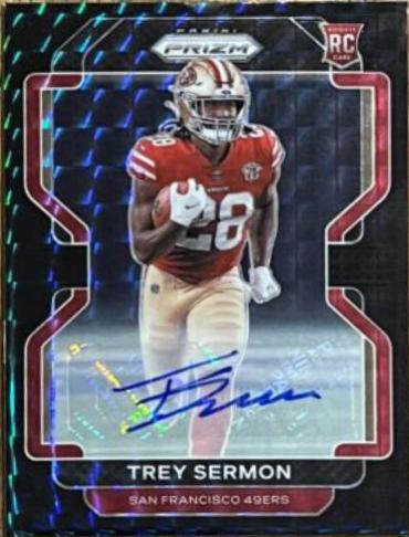 Trey Sermon [Autograph Green Shimmer] #354