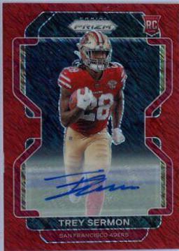 Trey Sermon [Autograph Red Shimmer] #354