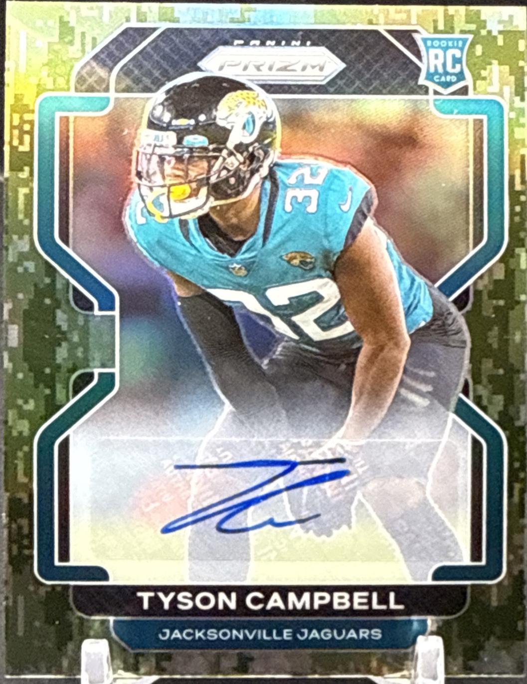 Tyson Campbell [Autograph Camo Prizm] #384