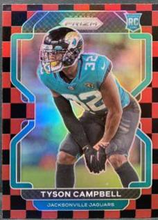 Tyson Campbell [Black and Red Checker Prizm] #384