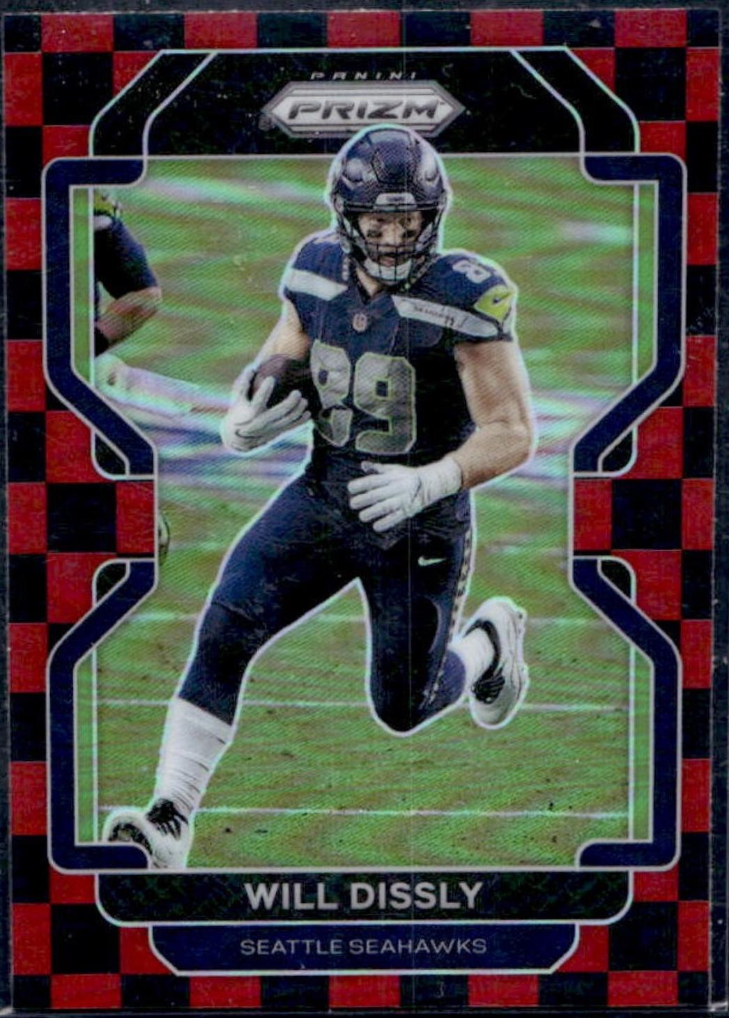 Will Dissly [Black and Red Checker Prizm] #44