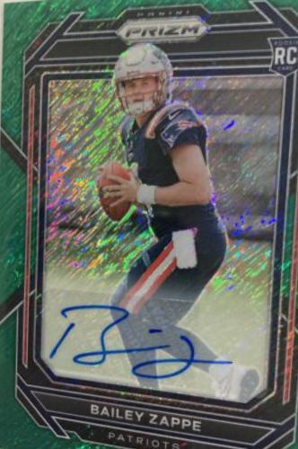 Bailey Zappe [Autograph Green Shimmer] #305