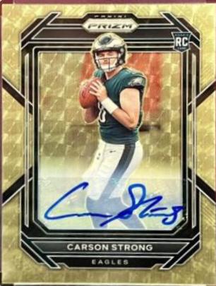 Carson Strong [Autograph Gold Vinyl] #307