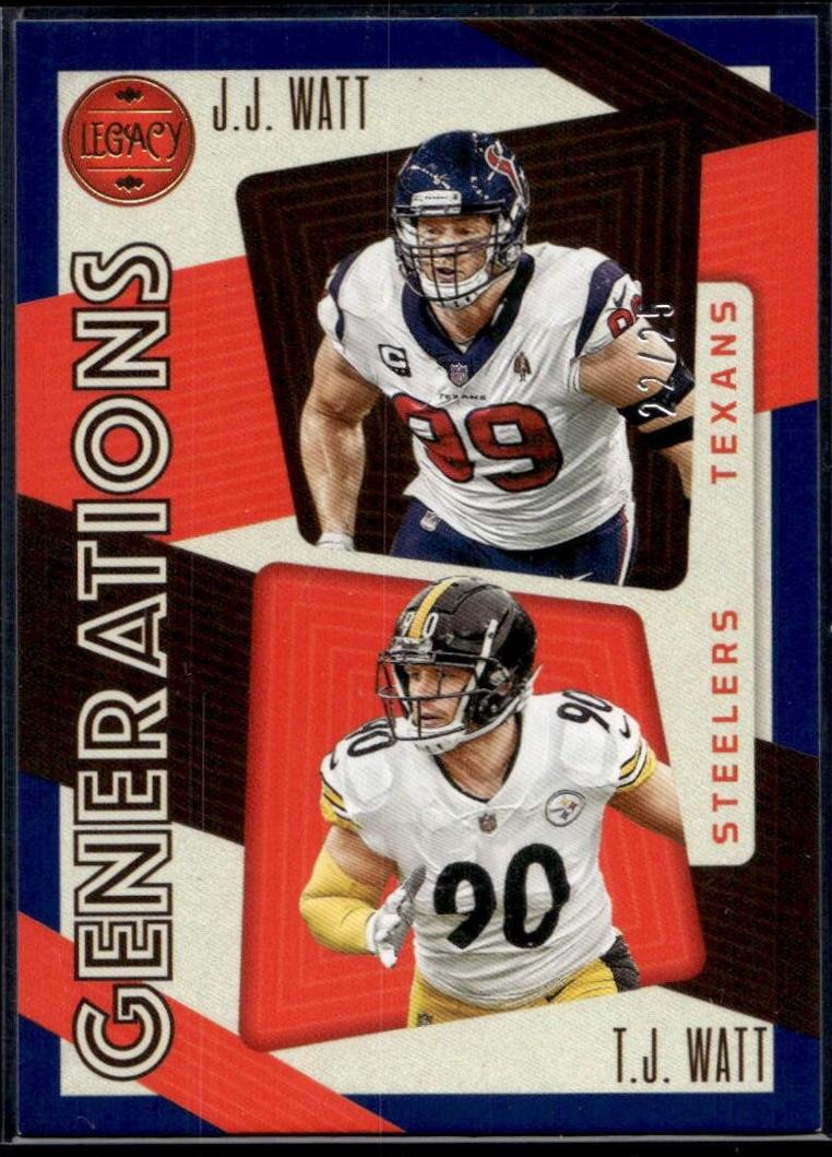J. J. Watt, T. J. Watt [Indigo] #GEN-8