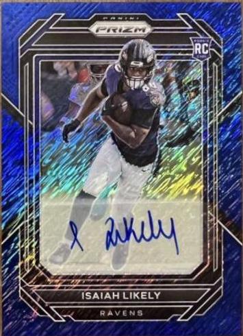 Isaiah Likely [Autograph Blue Shimmer] #363
