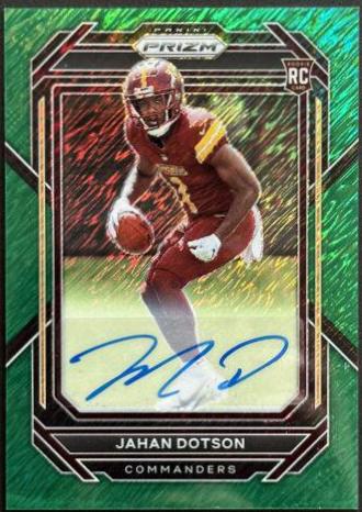 Jahan Dotson [Autograph Green Shimmer] #312