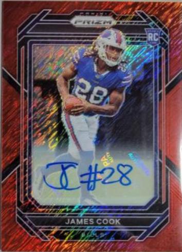 James Cook [Autograph Red Shimmer] #319