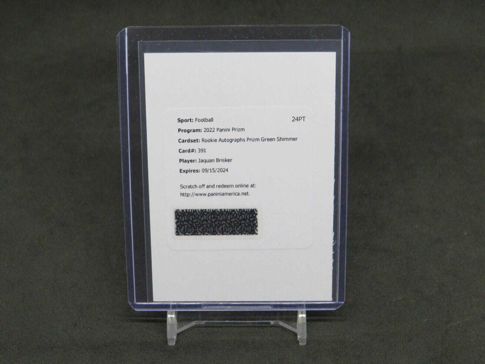 Jaquan Brisker [Autograph Green Shimmer] #391