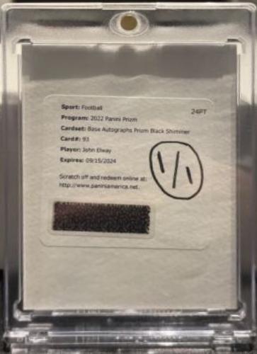 John Elway [Autograph Green Shimmer] #93